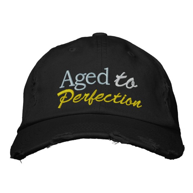 Gorra Bordada Edad a Perfección por SRF (Anverso)