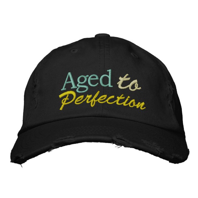 Gorra Bordada Edad a Perfección por SRF (Anverso)