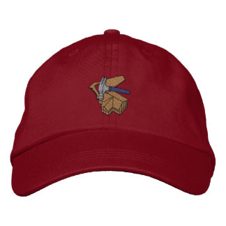 Gorra Bordada Edificio con sierra y martillo