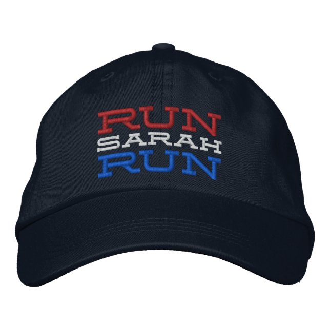 Gorra Bordada Ejecutar Sarah Run (Anverso)