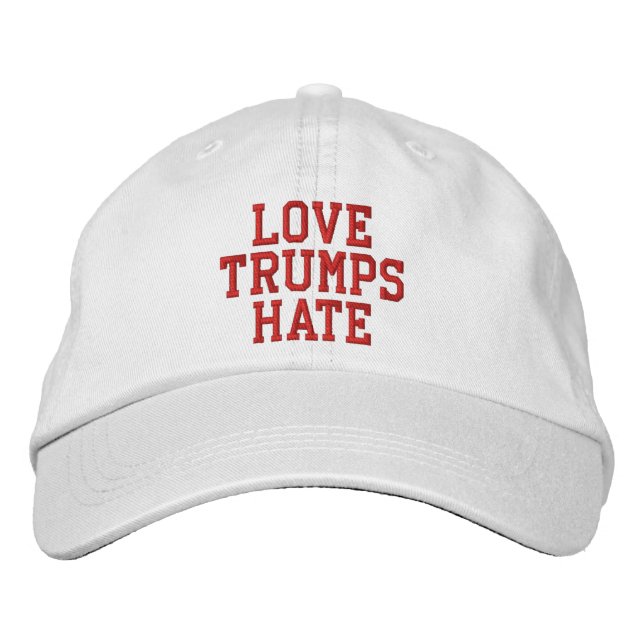 Gorra Bordada El amor triunfa sobre el odio (Anverso)