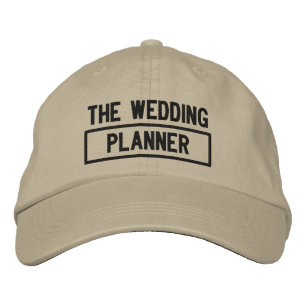 Gorra Bordada El bordado de titulares de Wedding Planner