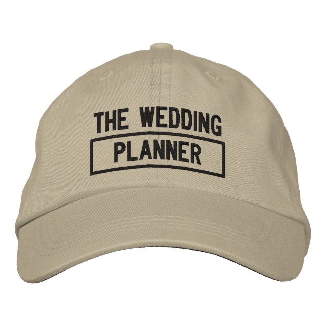 Gorra Bordada El bordado de titulares de Wedding Planner (Anverso)