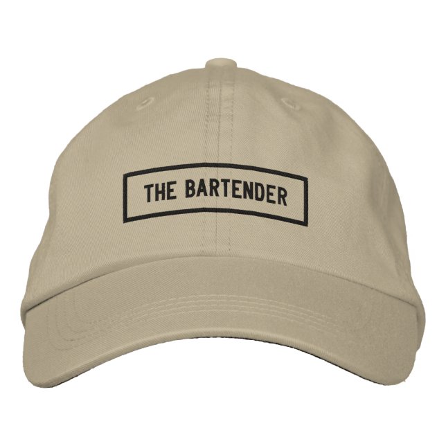 Gorra Bordada El bordado del título del camarero (Anverso)