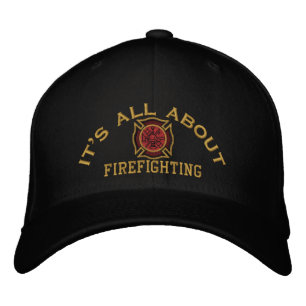 Gorra Bordada El bordado Personalizado de valores de los bombero