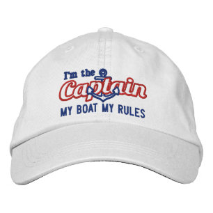Gorra Bordada El capitán dice mi barco mis reglas