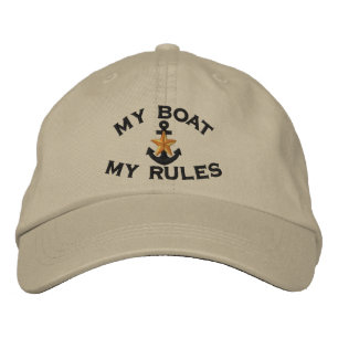 Gorra Bordada El capitán dice que mi barco mis reglas es un ancl