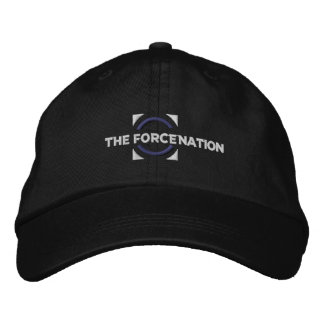 Gorra Bordada El casquillo del negro de la nación de la fuerza