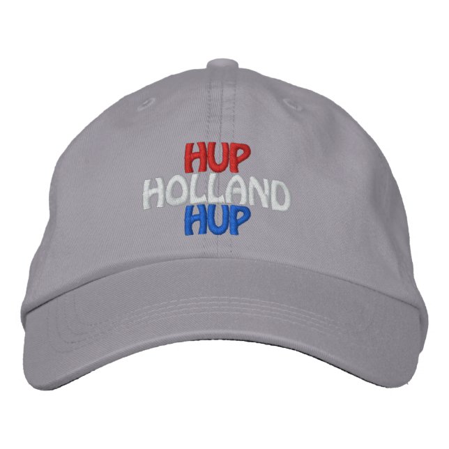 Gorra Bordada El equipo holandés de fútbol canta Hup Holland Hup (Anverso)