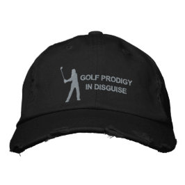 Gorra Bordada El Golf Prodigy En El Disfrazado Diseño De Golf Gr