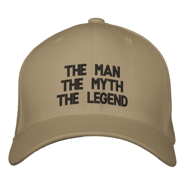 Gorra Bordada El hombre, el mito, la leyenda (Anverso)
