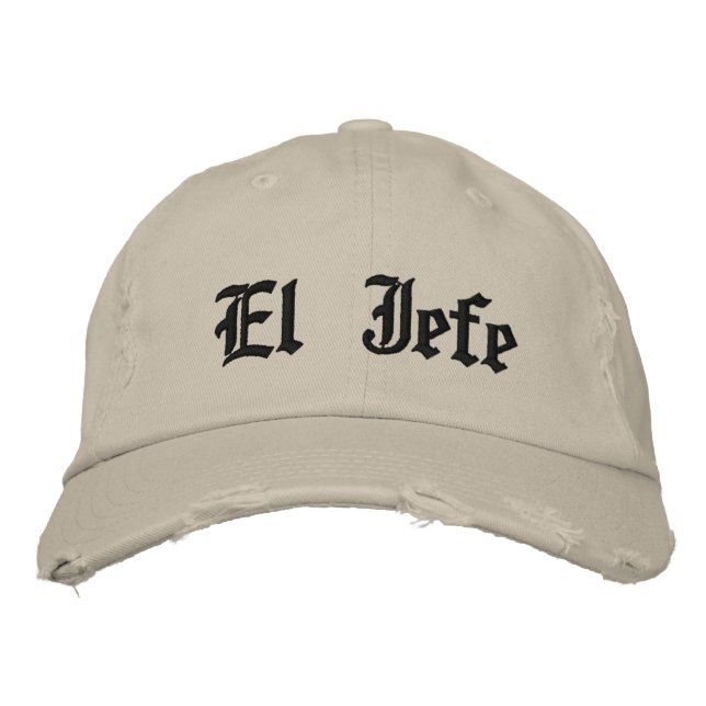 Gorra Bordada El jefe (Anverso)