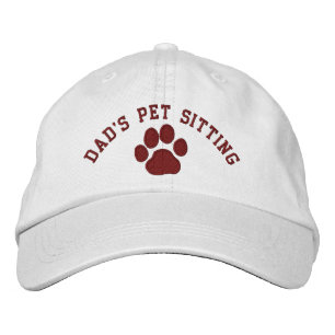 Gorra Bordada El Mascota de papá sentado Personalizado de impr