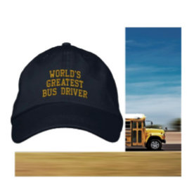 Gorra Bordada El mayor chofer de autobús del mundo bordado