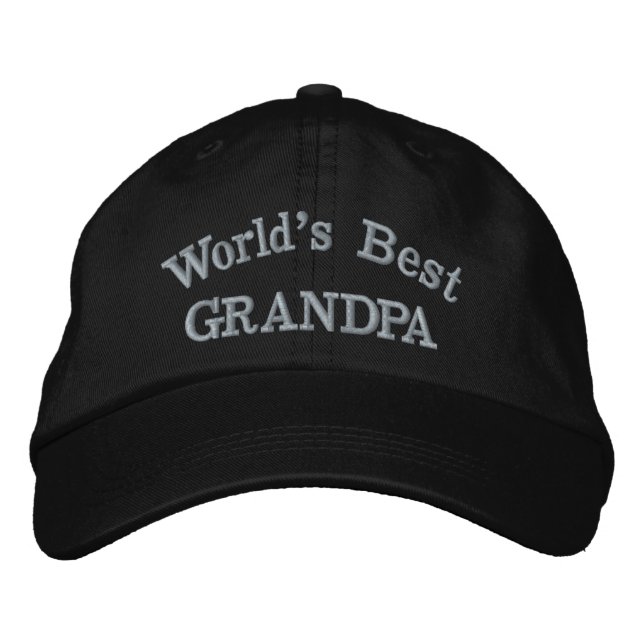 Gorra Bordada El mejor abuelo del mundo (Anverso)