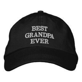 Gorra Bordada El mejor abuelo jamás blanco negro personalizado t