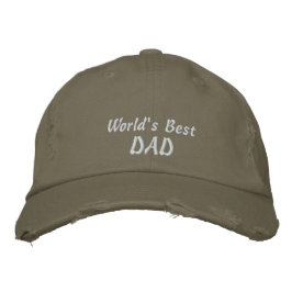 Gorra Bordada El mejor día/cumpleaños del mundo de los PADRE-Pad