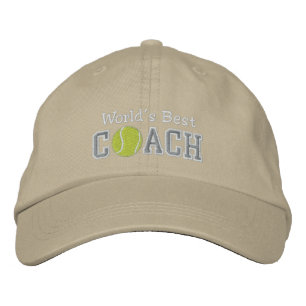 Gorra Bordada El mejor entrenador de tenis del mundo