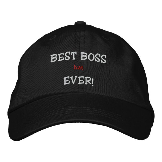 Gorra Bordada ¡EL MEJOR JEFE (gorra) DE LA HISTORIA! (Anverso)