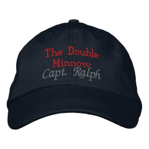 Gorra Bordada El Minnow Doble, Capitán Ralph - Personalizado