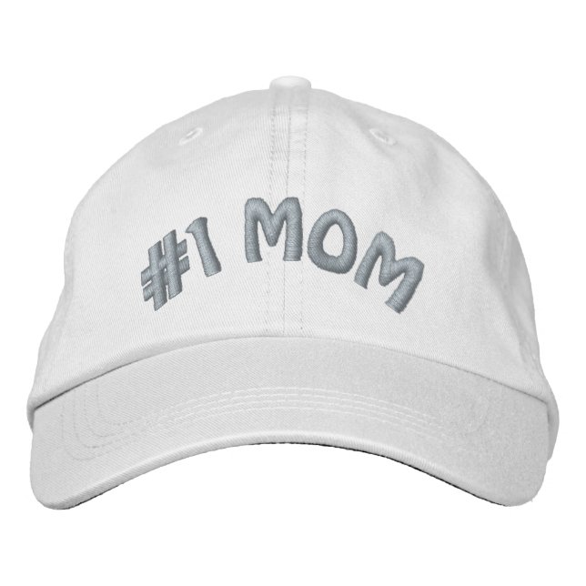 Gorra Bordada El mundo más grande número uno #1 Mamá (Anverso)