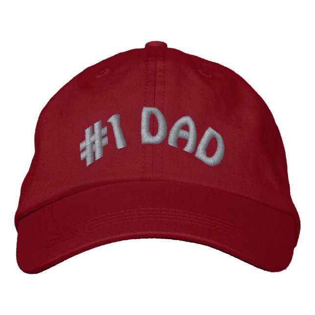 Gorra Bordada El mundo más grande número uno #1 papá (Anverso)