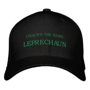 GORRA BORDADA EL NOMBRE DE CHAUN, LEPRECHAUN