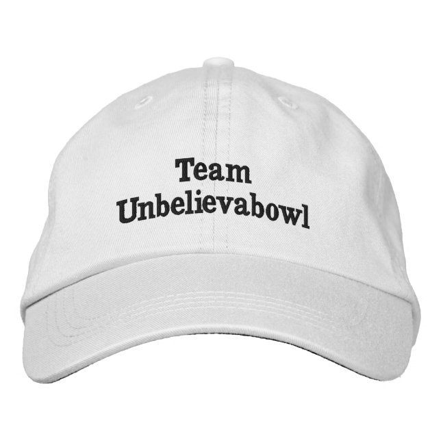 Gorra Bordada El nombre del equipo del Césped es increíble, (Anverso)