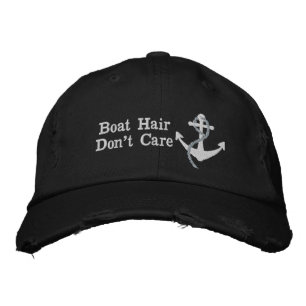 Gorra Bordada El pelo de barco rosa femenino no le importa la na