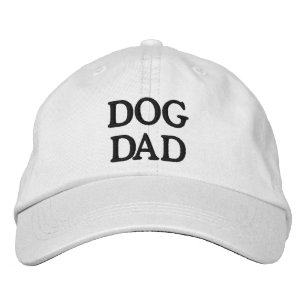 Gorra Bordada El perro papá blanco y negro personalizado texto s