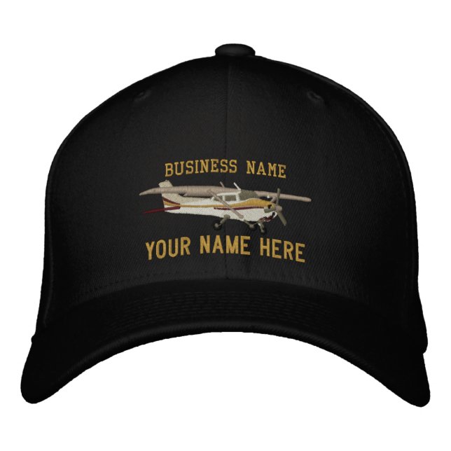 Gorra Bordada El Personalizado Cessna Classic de la aeronave per (Anverso)