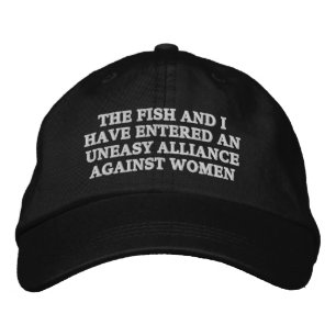 Gorra Bordada El pez y yo hemos entrado en una malévola alianza