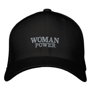GORRA BORDADA EL PODER DE LA MUJER ABORDÓ LA TAPA DE BÉISBOL