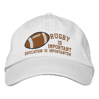 Gorra Bordada El Rugby Es Importante La Educación