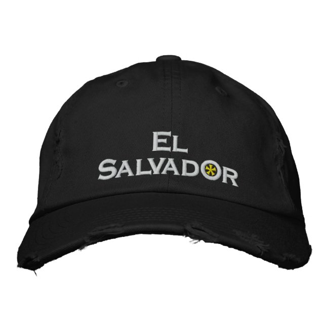 Gorra Bordada El Salvador (Anverso)