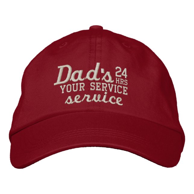 Gorra Bordada ¡El servicio de Personalizable 24 HRS de papá tien (Anverso)