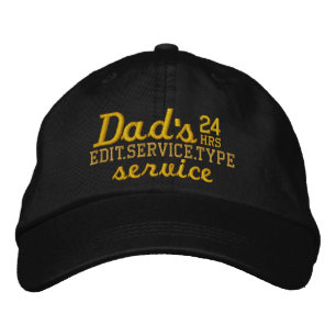 Gorra Bordada ¡El servicio de Personalizable 24 HRS de papá tien