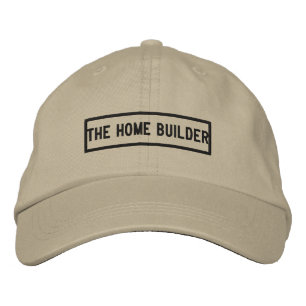 Gorra Bordada El titular de bordado del constructor de hogares