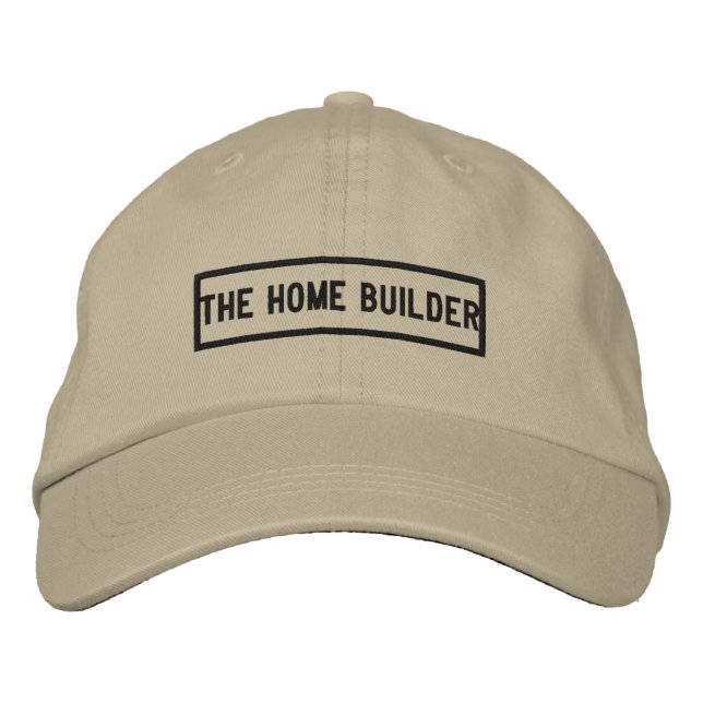 Gorra Bordada El titular de bordado del constructor de hogares (Anverso)