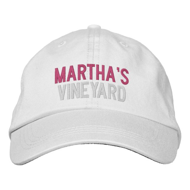 GORRA BORDADA EL VINEYARD DE MARTHA ABRIÓ LA TAPA DE BÉISBOL (Anverso)