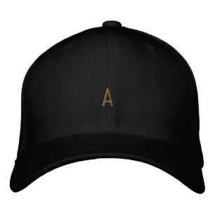 Gorra Bordada Elegante Personalizado "A" monograma distintivo