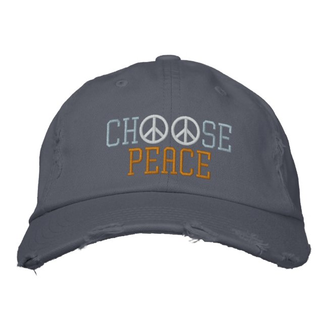 Gorra Bordada Elegir paz (Anverso)