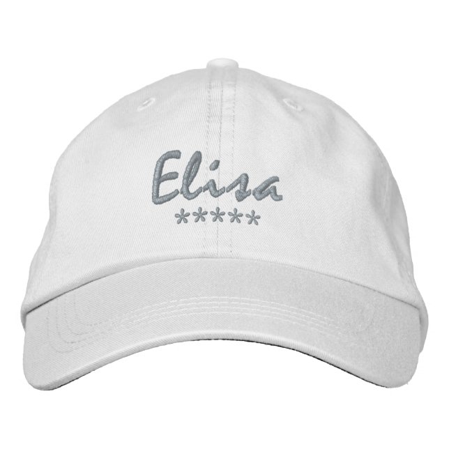 Gorra Bordada Elisa Name (Anverso)
