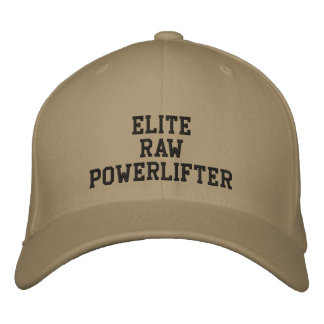 Gorra Bordada Elite Raw Powerlifter