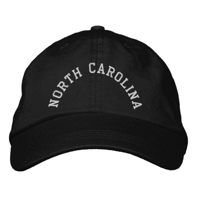 Gorra Bordada Embrodado del estado de Carolina del Norte (Anverso)