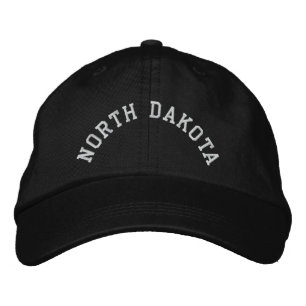Gorra Bordada Embrodado del estado de Dakota del Norte