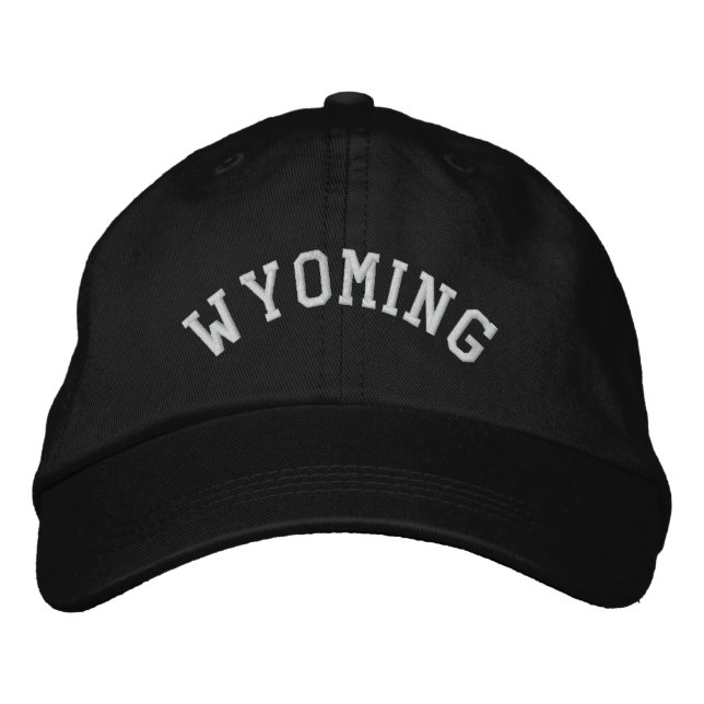 Gorra Bordada Embroidado del estado de Wyoming (Anverso)