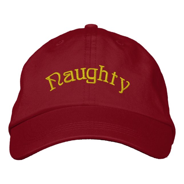 Gorra Bordada Embroidered Hat - Personalized Naughty Christmas (Anverso)