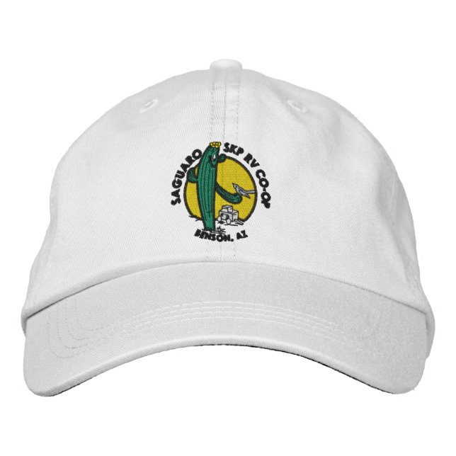 Gorra Bordada Embroidered Hat - White (Anverso)