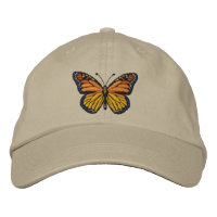Embroidería de mariposa monarca grande